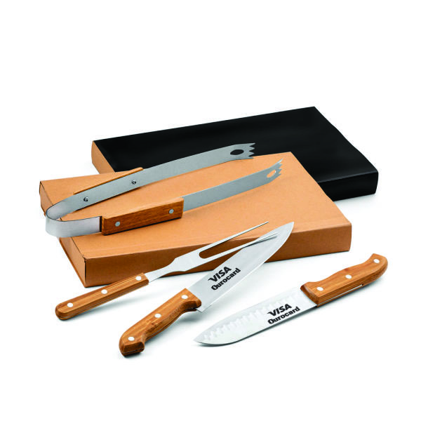 Kit Churrasco Estojo Kraft Personalizado Kit Churrasco Estojo Kraft Personalizado