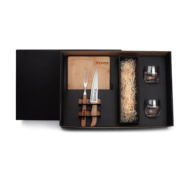 Kit para Whisky e Churrasco Personalizado Kit para Whisky e Churrasco Personalizado