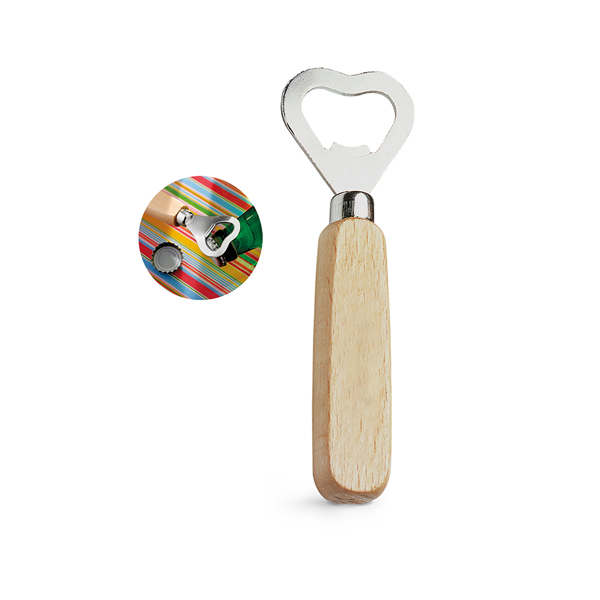 Abridor de Garrafa de Madeira Personalizado