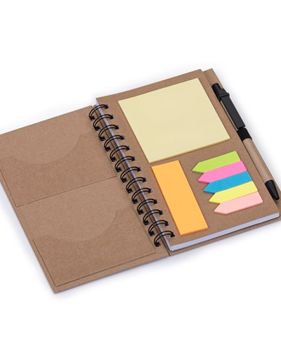 Bloco promocional em papel reciclado