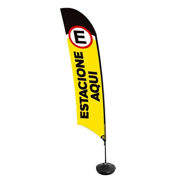 Bandeira Personalizada – Wind Banner – Base, Haste e Tecido