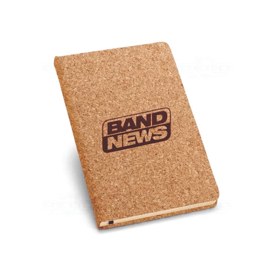 Bloco de Anotações em Cortiça Personalizado Para Brindes