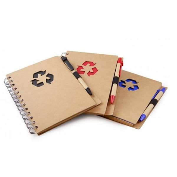CADERNO KRAFT RECICLAGEM