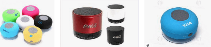 Caixinhas de som personalizadas para brindes