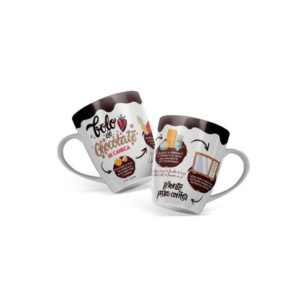 Caneca 410ml Receita Bolo De Chocolate