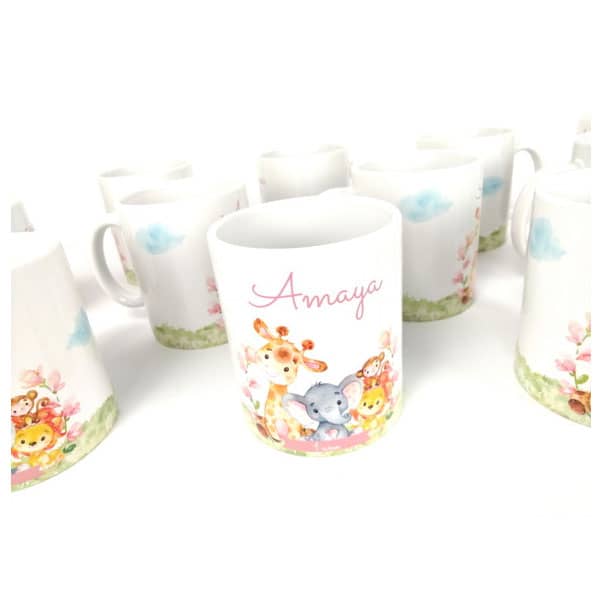 Xicara de Porcelana Personalizada Safári