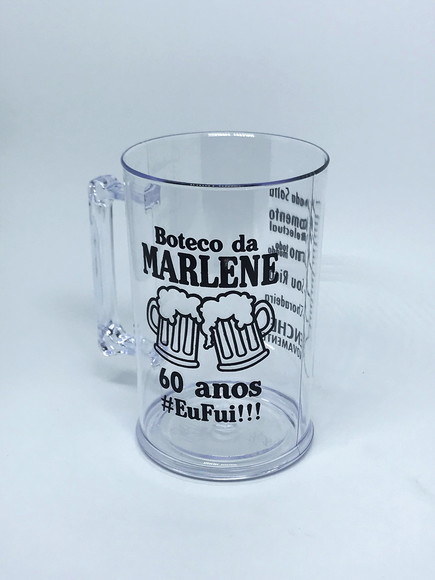 Caneca de chopp personalizada acrílico