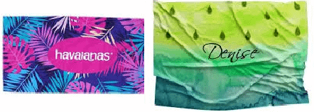 Cangas personalizadas com nome