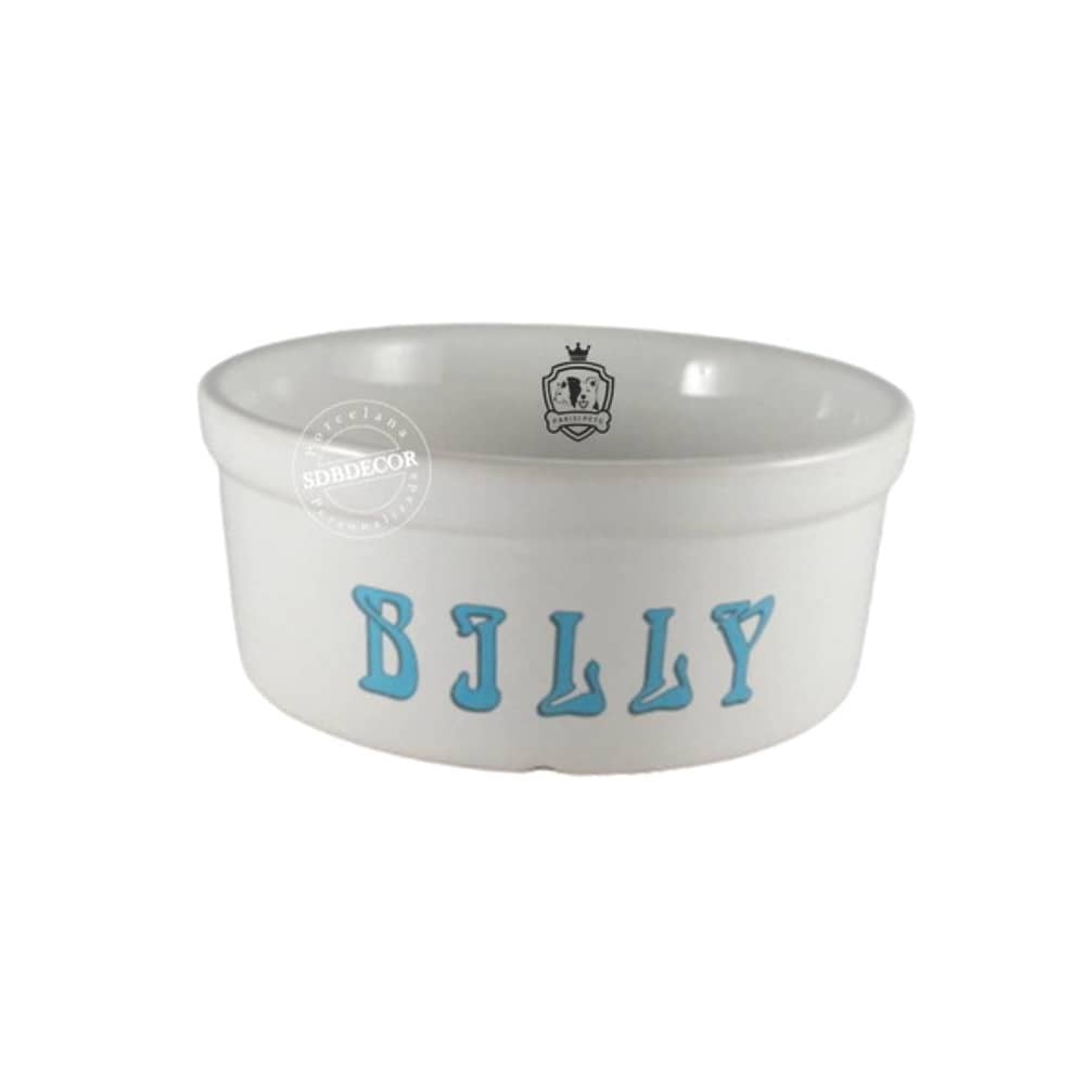 Comedouro Pet de Ceramica Personalizado com Nome 500 ml