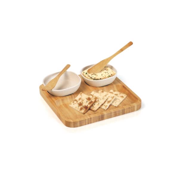 Conjunto Para Petiscos em Bambu