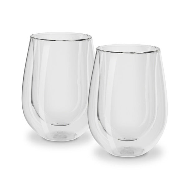 Copo de vidro duplo
