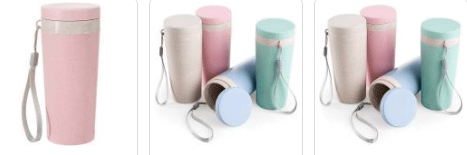 Copo térmico fibra de bambu personalizado