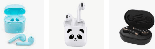 Fone de ouvido sem fio personalizado