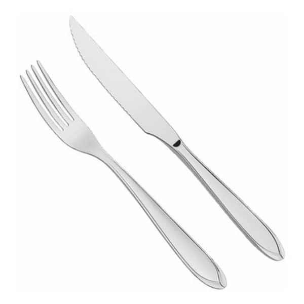 Jogo de Talheres Aço Inox Personalizados Garfo e Faca