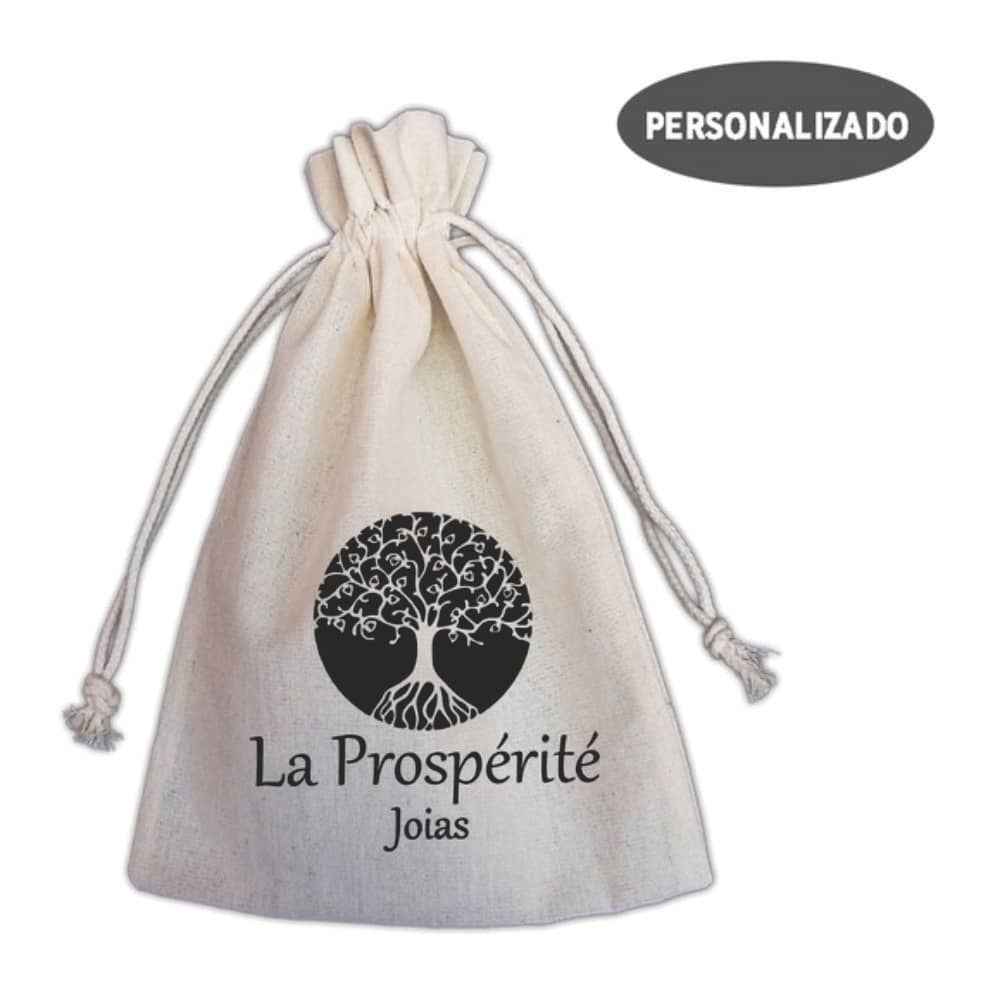 Saquinho de algodão cru Personalizado P