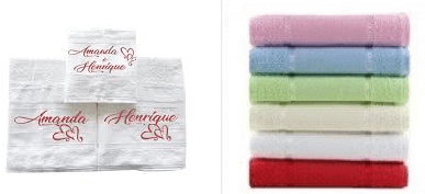 Toalhas de Banho Personalizadas para Casal