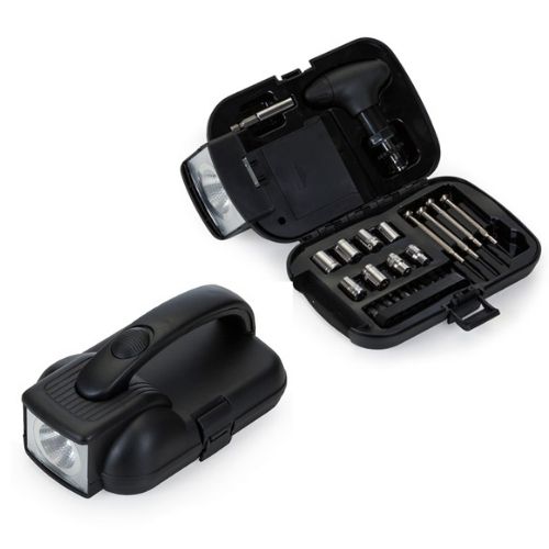 Jogo de ferramentas com lanterna